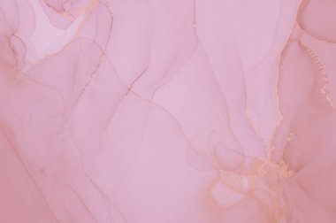 Rose Ink Wash, akrilik arka plan. Sıvı Akışı