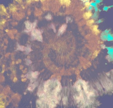 Boyalı Çember. Renkli Sanatsal Kumaş. Boyalı