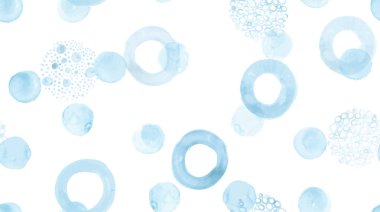 Vektör suluboya yuvarlak desen. Modern Polka Illustration. Çocuklar için Geometrik Noktalar Tasarımı. Pastel Kusursuz Suluboya