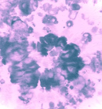 Kravatlı tişört. Mavi Sanatsal Yazdırma. Tye Boyası