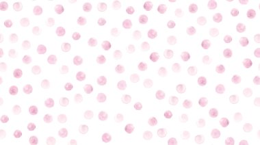 Kusursuz gül suluboya çemberleri. Yuvarlak doku. Pastel Noktalar Duvar Kağıdı. Sanat Pembe Suluboya Çemberleri. Vintage Özeti