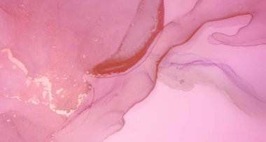 Altın Mürekkep Pastası. Marble Illustration. Sanat Rengi