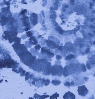 İndigo kravat boyası. Renkli Eski Düzen. Hippi Çemberi