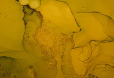 Altın Sıvı Sanat. Marble Liquid Illustration. Akrilik Yağ Efekti. Soyut doku. Sıvı Sanat. Modern Akış Duvar Kağıdı. Lüks Entellektüel Su Sıçratma. Sarı Alkol Mürekkep Arkaplanı. Mermer Sıvı Sanatı.