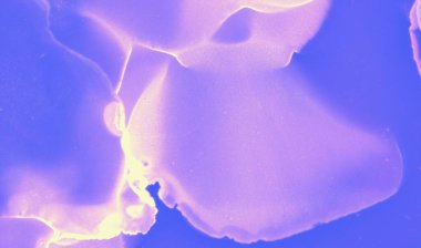 Soyut Sıvı İllüstrasyonu. Mavi Çağdaş