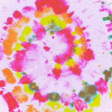 Boyalı Çember. Renkli Sanatsal Yazdırma. Harika.