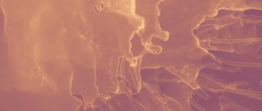 Mürekkep Altın desenli. Kırmızı volkanik sıçrama. Turuncu Sanat