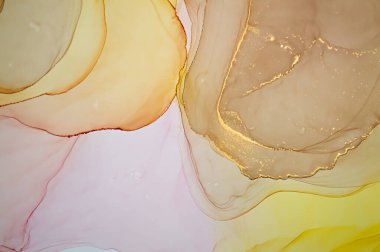 Soyut Renk Sıvısı. Alkol Mürekkebi Düşüren.