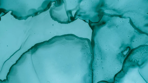 Teal Pastel Fluid Design. Błękitne morze kreatywne — Zdjęcie stockowe