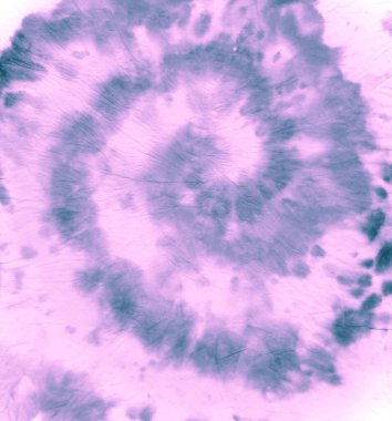 Kravatlı tişört. Mavi Batik Kumaş. Tye Die Spiral