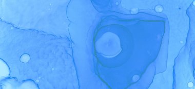 Mavi Pastel Sıvı Tasarımı. Suluboya Arkaplanı.