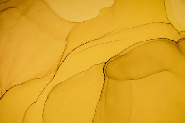 Altın Sıvı Sanat. Marble Sıvı İllüstrasyonu.