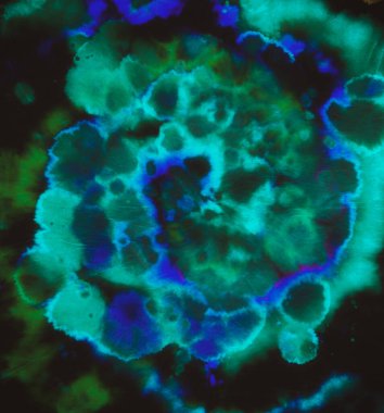 Yuvarlak Grunge boyası. Renk deseni. Saykodelik