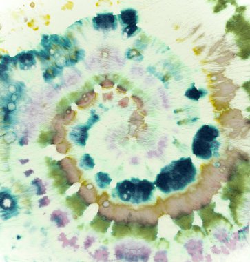 Doku, kravat boyası. Sanatsal Psikedelik Desenler.