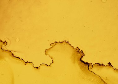 Siyah ve Sarı Soyut Mermer Doku. Koyu