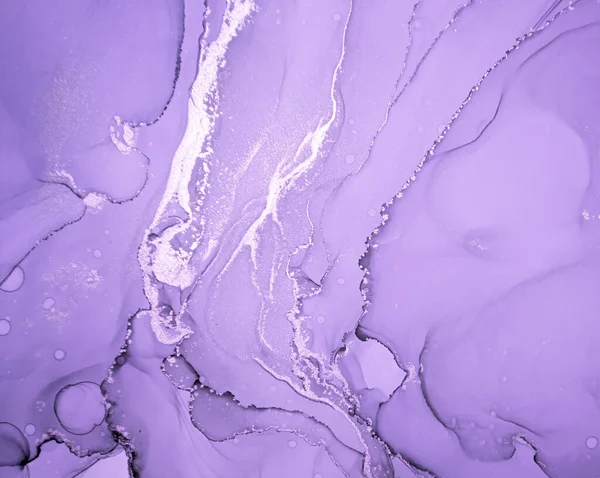 Purple Liquid Paint. Smoke Luxury Alcohol Ink