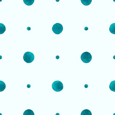 El çizimi desenli. Kusursuz Polka dokusu. Suluboya Yuvarlak Paketler. Moda El Çizim Şablonu. Vektör