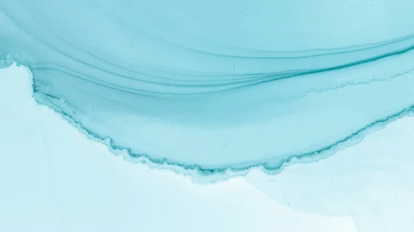 Pastel Fluid Splash. Blue Sea Creative — Stock Photo, Image