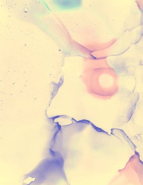 Düğün Davetiyesi Tasarımı. Pembe Pastel Sıvı Sıçratma.