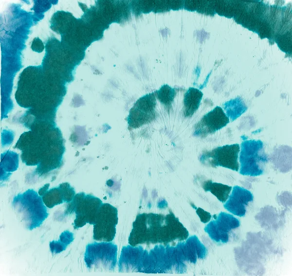 Tie Dye Spiral. Green Batik Print. Tye Die —  Fotos de Stock