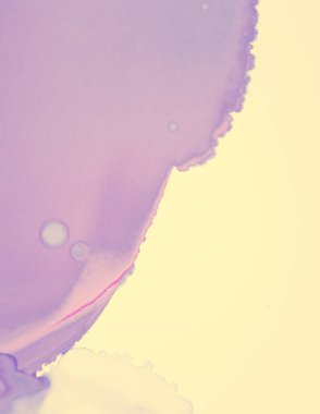 Düğün Davetiyesi Tasarımı. Sarı Pastel Akış Suyu.