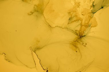 Altın Sıvı Sanat. Sıvı Mermer Çizimi.