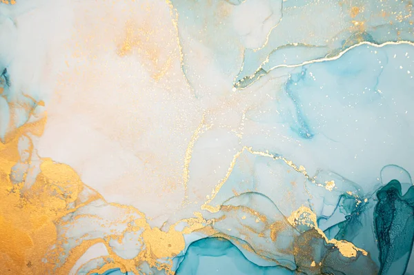 Soyut Renk Sıvısı. Tuvale Alkol Mürekkebi.