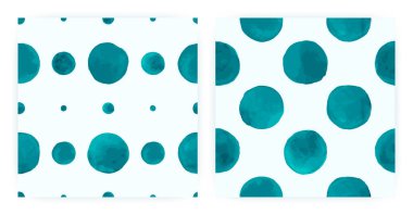 Moda suluboya polka. Kusursuz Daire Tekstil. Mavi Boya Fırçası Duvar Kağıdı. Polka Karo Suluboya. Grafik Sanatı