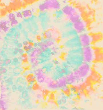 Psikedelik Mürekkep Arkaplanı. Çember Boyalı Yuvarlak.