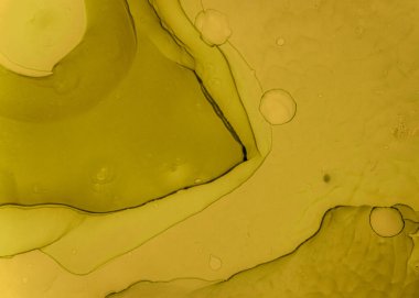 Siyah ve Sarı Soyut Akrilik Yüzey. Renk