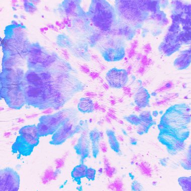 Boyalı Çember. Gökkuşağı Batik Kumaşı. Grunge.