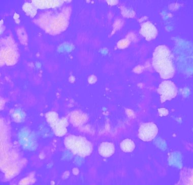 Pembe hippi tişörtü. Soyut Çember Desenleri.