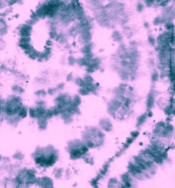 Kravatlı tişört. Mavi Renkli Parmak izi. Tye Die Dairesel