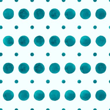 El çizimi desenli. Kusursuz Polka dokusu. Suluboya Yuvarlak Çizim. Moda El Çizimi Noktalar Deseni.