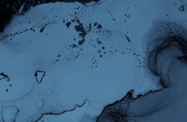 Mürekkep Renkleri Karışımı. Sanat Dalgası İllüstrasyonu. Çivit