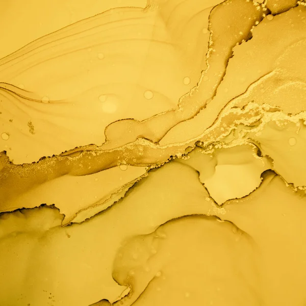 Altın Sıvı Sanat. Soyut Sıvı Arkaplanı.