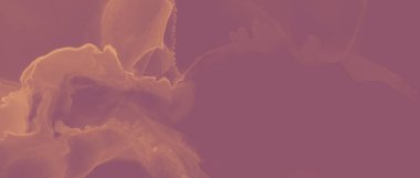 Mürekkep Altın Yüzey. Portakal suyu likörü. Kırmızı Sanat