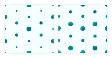 El çizimi desenli. Kusursuz Polka dokusu. Suluboya yuvarlak konfeti. Modern El Çizim Şablonu. Vektör