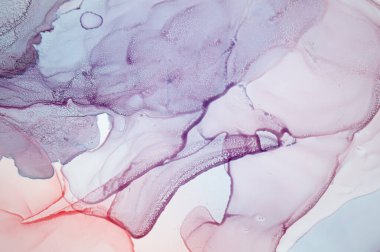 Lüks Soyut Sıvı. Alkol Mürekkebi Düşüren.