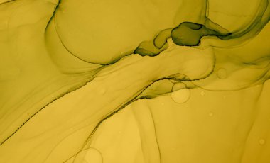 Altın Sıvı Sanat. Sıvı Mermer Arkaplan. Alkol.