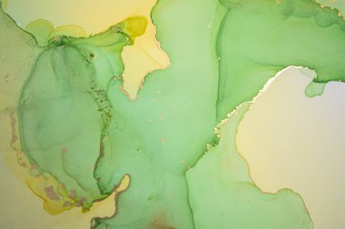 Canlı Soyut Sıvı. Kağıda Alkol Mürekkebi.