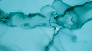 Yeşil Pastel Sıvı Tasarımı. Mavi Duman Modern