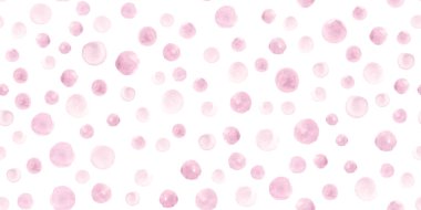 Kusursuz pembe suluboya çemberler. Yuvarlak desen. Geometrik Benekler Duvar Kağıdı. Tatlı Rose Suluboya Çemberleri. Modern El