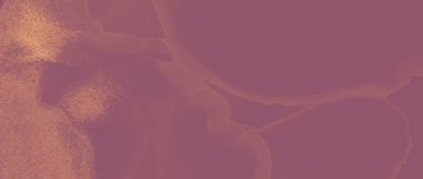 Mürekkep Altın Mermer. Turuncu Lüks Su Sıçratma. Kırmızı Sanat