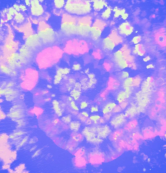 Purple Tie Dye Effecten. Draai Oude Verf. Batik — Stockfoto