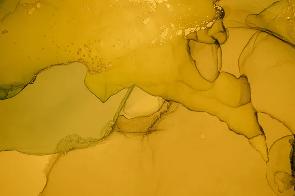 Gold Fluid Art. Abstract Liquid Illustration. — Stock Photo, Image