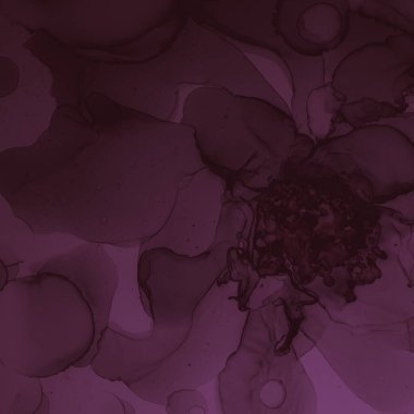 Alkol Şarap İllüstrasyonu. Suluboya Koyu