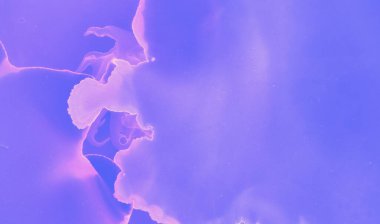 Soyut Ink Şablonu. Mavi Çağdaş Poster.