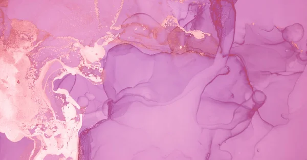 Lavado de tinta rosa. Papel pintado de acrílico. Color de fluido — Foto de Stock