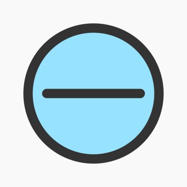 Dur işareti simgesi vektörü. Reddedilmiş erişim için kullanılabilir işaret yok, vs. girmeyin. herhangi bir amaç için uygun.